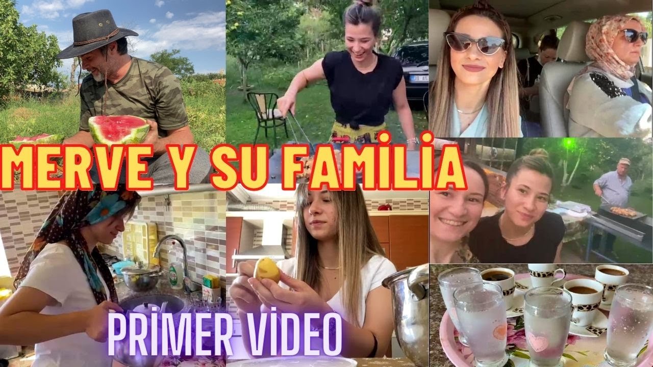 Merve y su familia ! El hermano gemelo de Merve 😃!Este es un video de Merven con su primera familia!