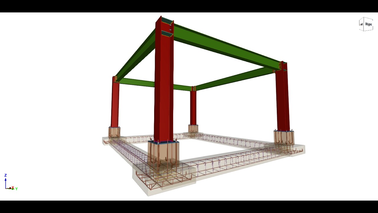 How to model stumps or pedestals with ground beams in CYPE 3D
