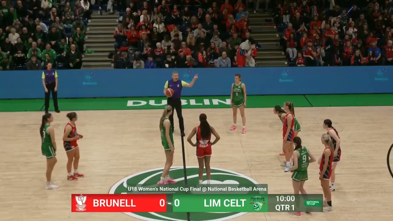 Limerick Celtics 18u Girls win Basketball Ireland National Cup 2025-26 51 to 49 v Brunei 