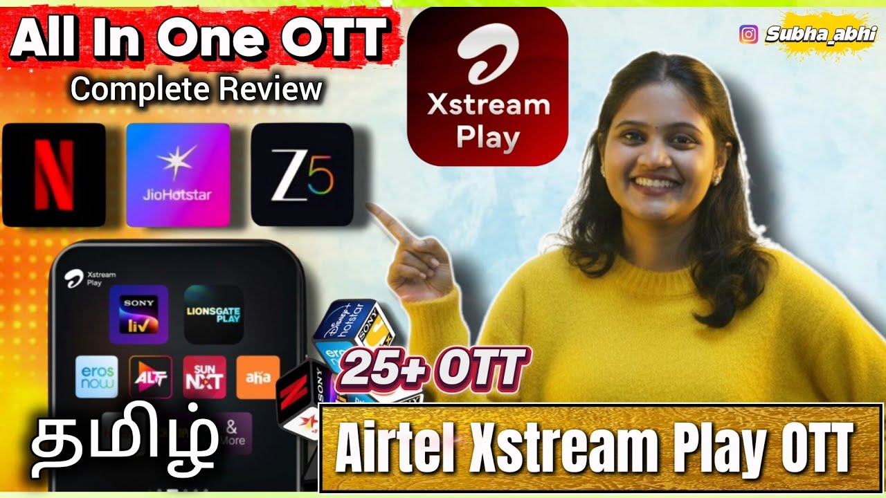 Airtel Xstream Play OTT App Review Tamil | One App for All OTT Subscriptions!