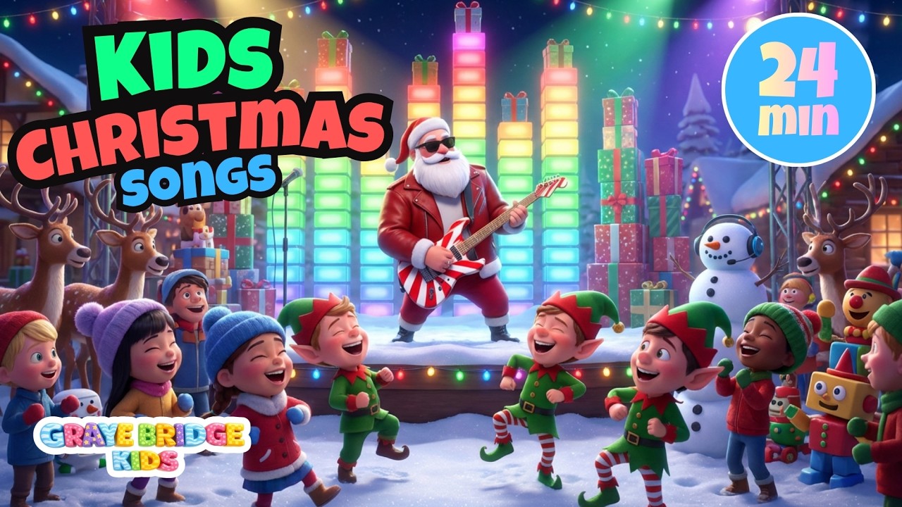 Christmas Party for Kids! (Full Album) I 24 Minutes of Songs for kids & families I Graye Bridge Kids