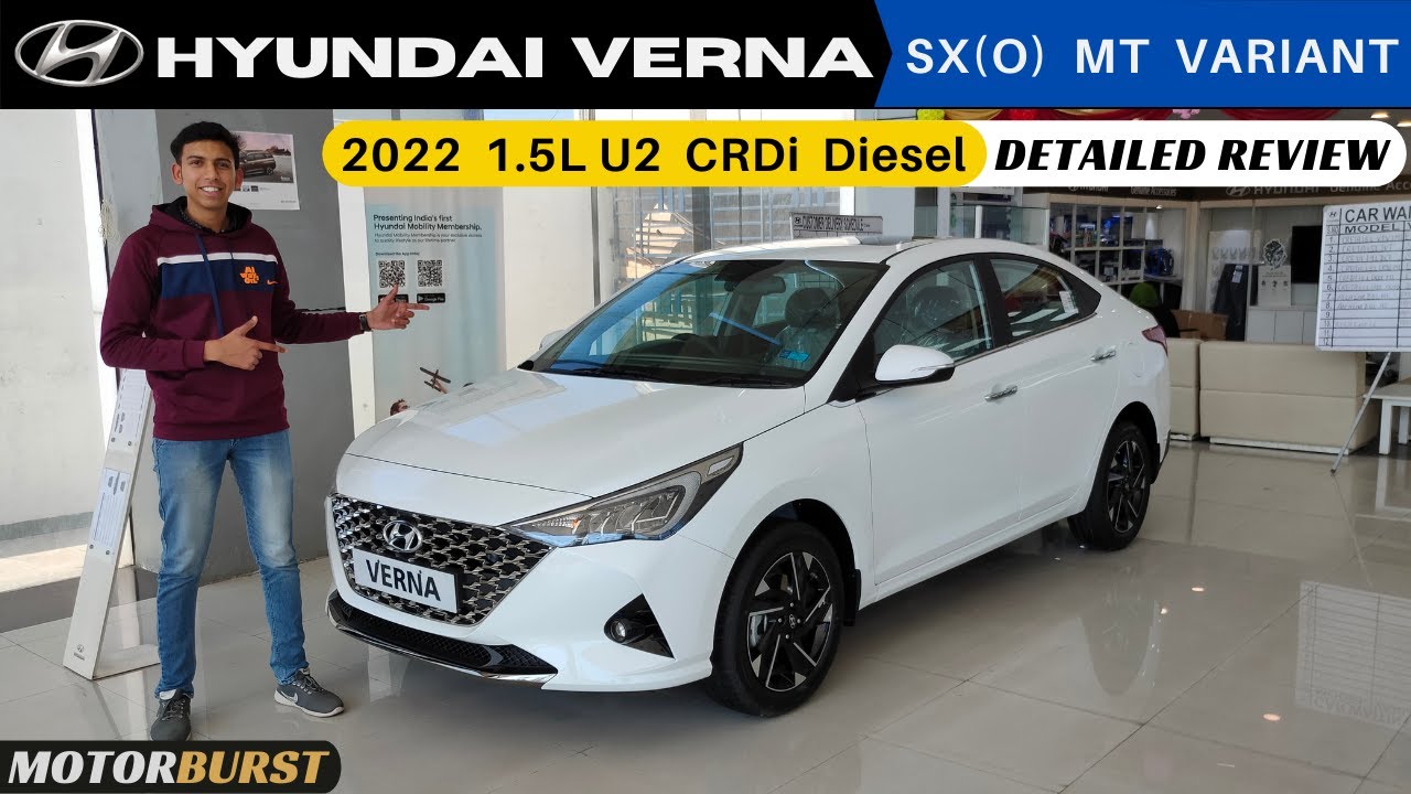 2022 Hyundai Verna🔥 | SX(O) MT | 1.5L Diesel | Fluidic Design👍 | Detailed Review | MOTORBURST