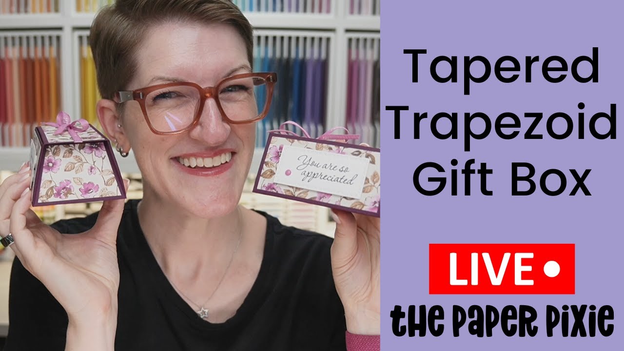 How to Make a Tapered Trapezoid Treat Box | Easy DIY Gift Box Tutorial - Episode 382