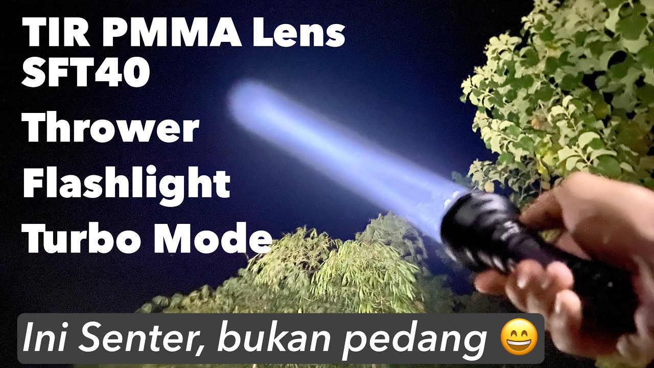 Senter jarak jauh PMMA Lens LED SFT40 Wurkkos TD01