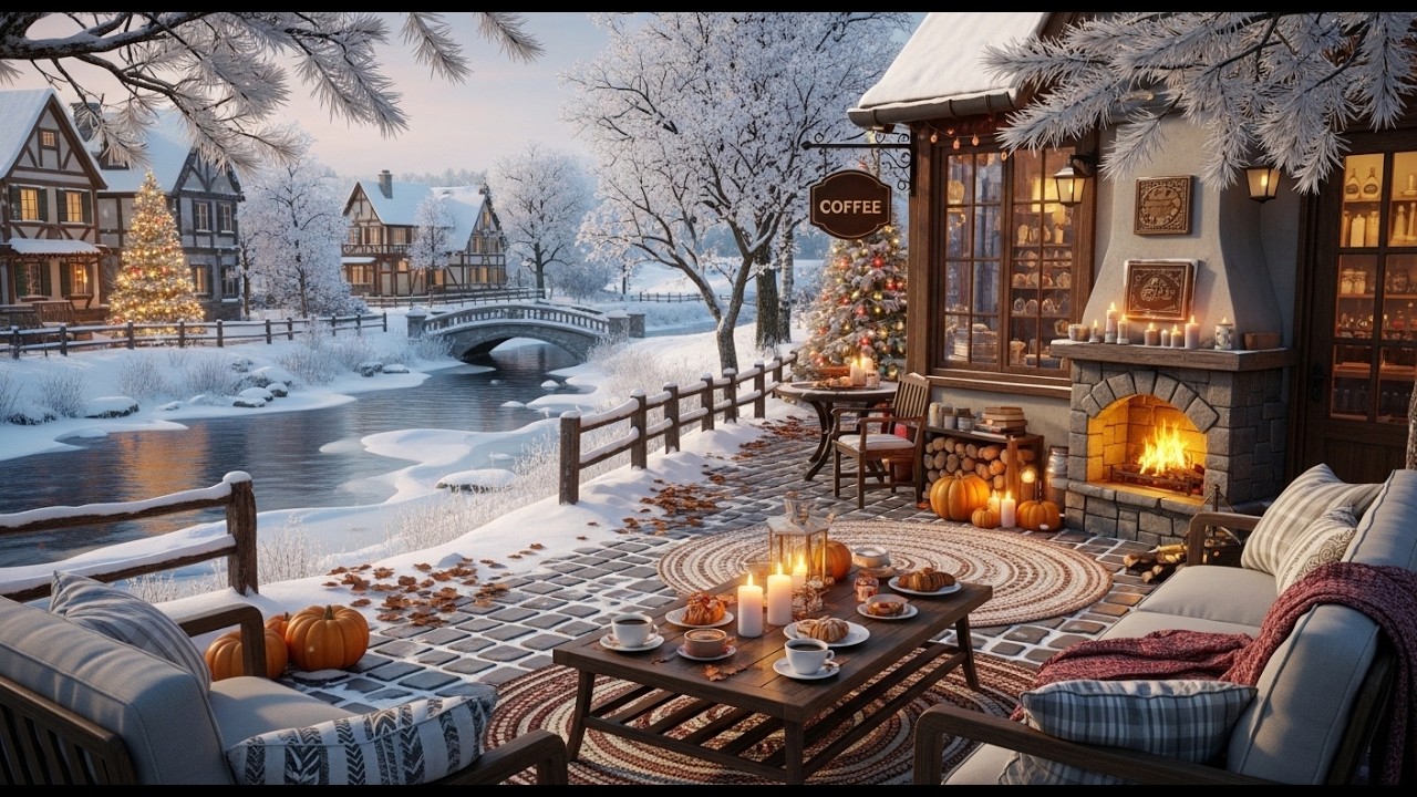 Calm Morning Jazz ❄ Cozy Winter Cafe Ambience for Relaxation and Clear Focus