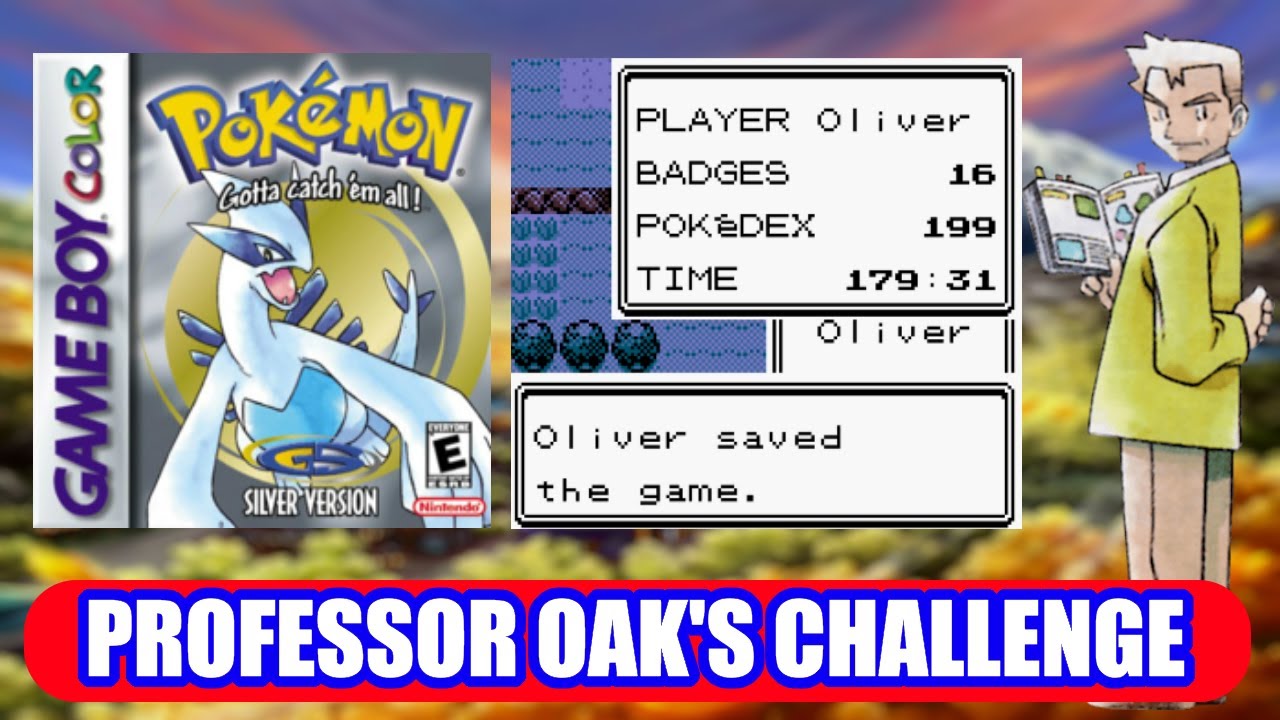 HOW FAST CAN YOU COMPLETE PROFESSOR OAK'S CHALLENGE IN POKEMON SILVER?