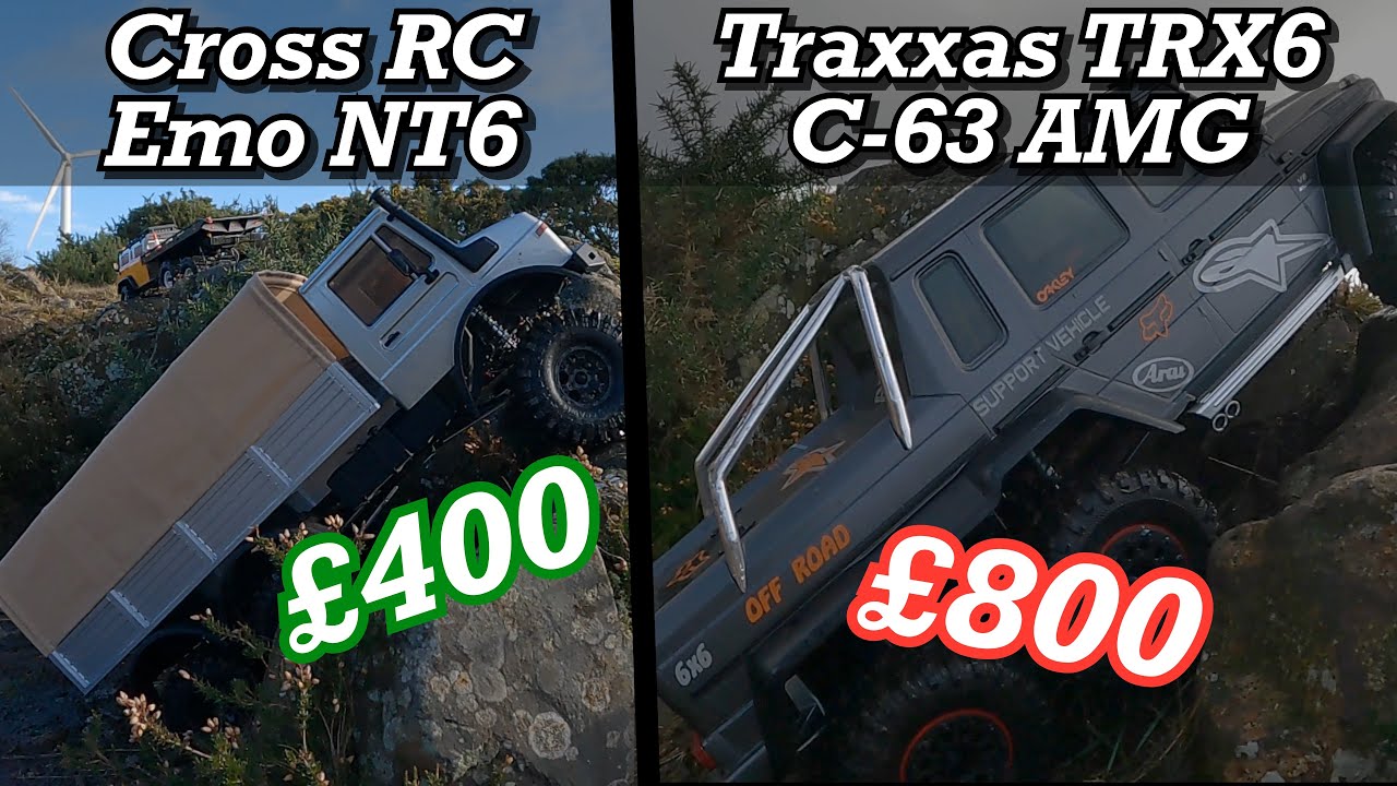 WORLDS BEST 6x6 CRAWLERS GO HEAD TO HEAD! Traxxas TRX6 vs Cross RC EMO NT6