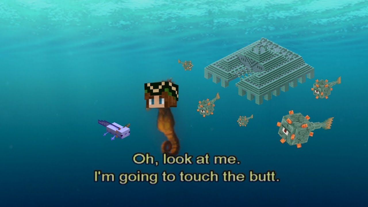 Defeating the Elder Guardian with the Legion of the Axolotls