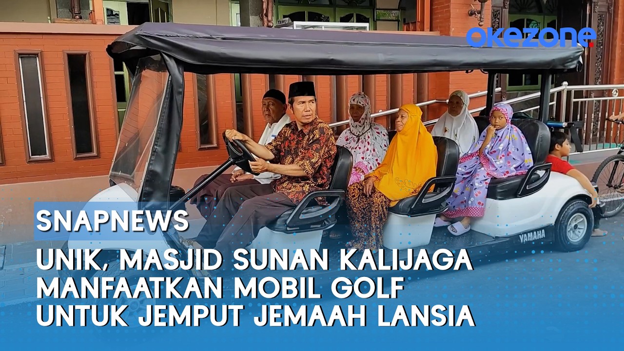 Unik, Masjid Sunan Kalijaga Manfaatkan Mobil Golf untuk Jemput Jemaah Lansia | Snapnews