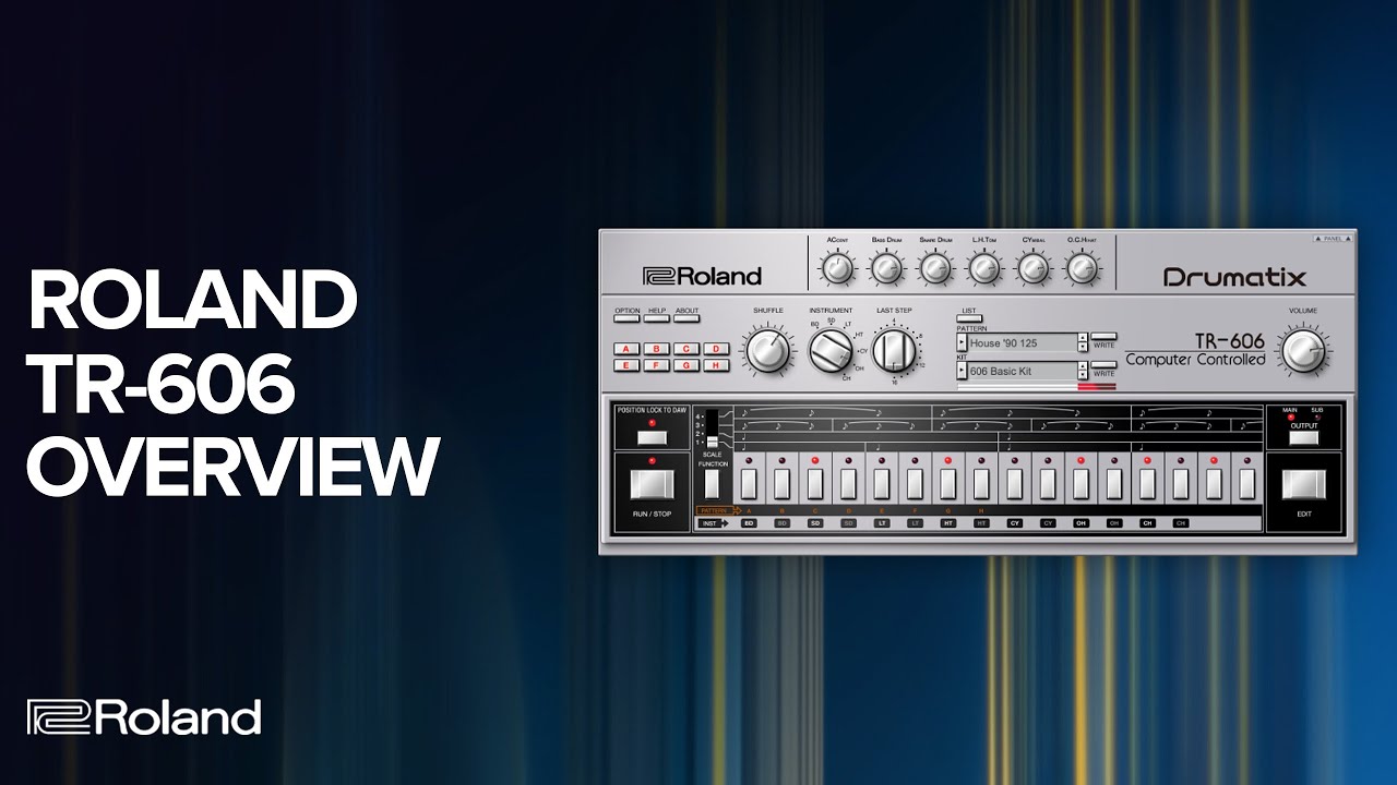 Roland TR-606 Software Rhythm Composer in Roland Cloud