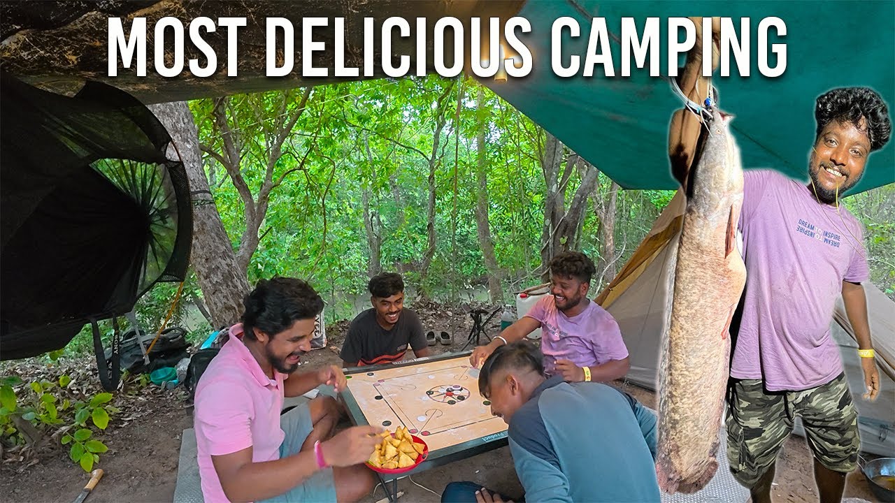 Camping Deep in the Jungle - We Caught a Giant Catfish