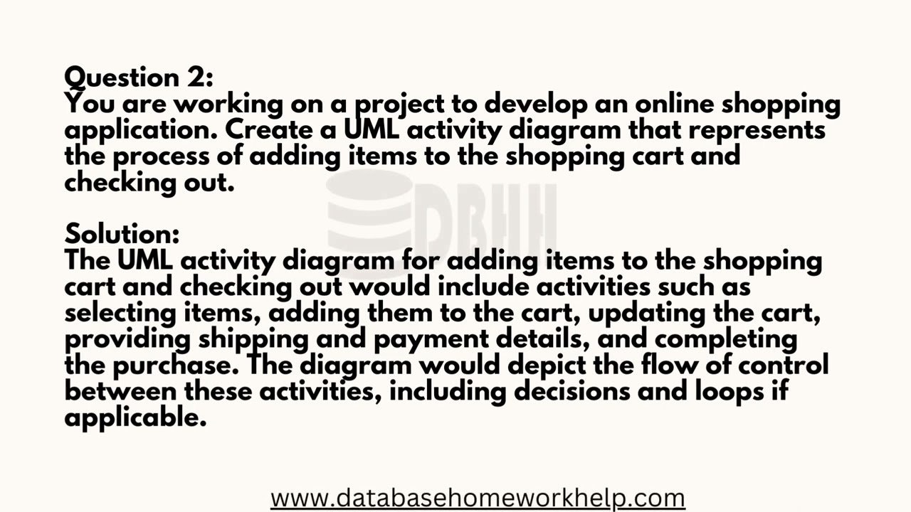 Database Homework Help