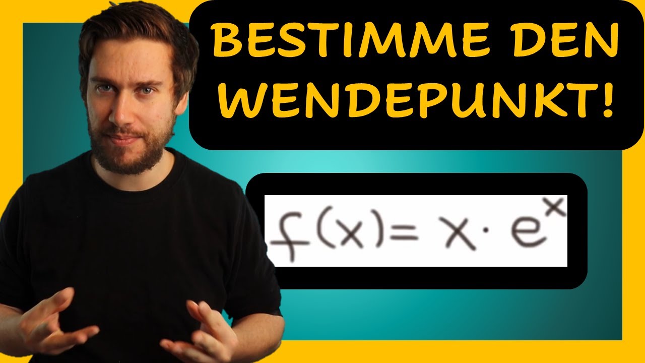 Wendepunkt einer e-Funktion bestimmen | Kurvendiskussion (Erklärung mit Beispiel)