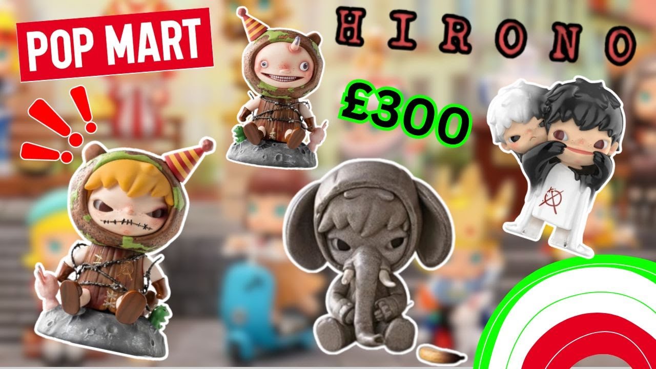 🤩 POPMART HIRONO Elephant in the room, Simper, Polar Symbiosis Figures Unboxing Series Figures!! ⭐