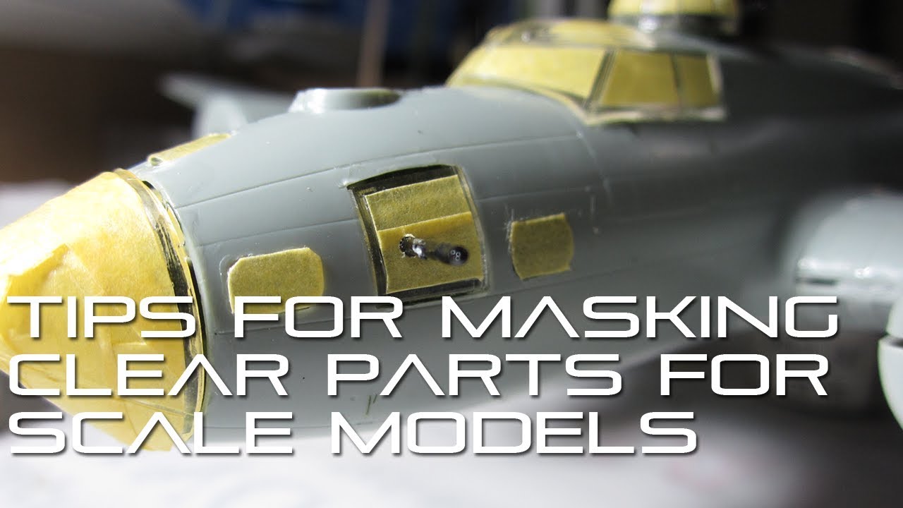 Tips for masking clear parts with Tape for scale models