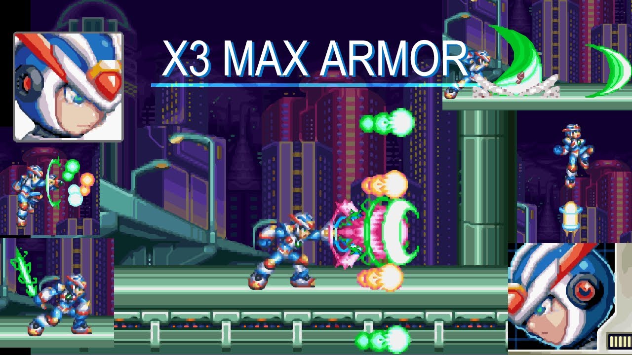 ROCKMAN ZERO - X3 MAX Armor RMZ ver/ MEGAMAN X3 Third Armor/ ロックマンX3 マックスアーマー/ サードアーマー/ ロックマンゼロ