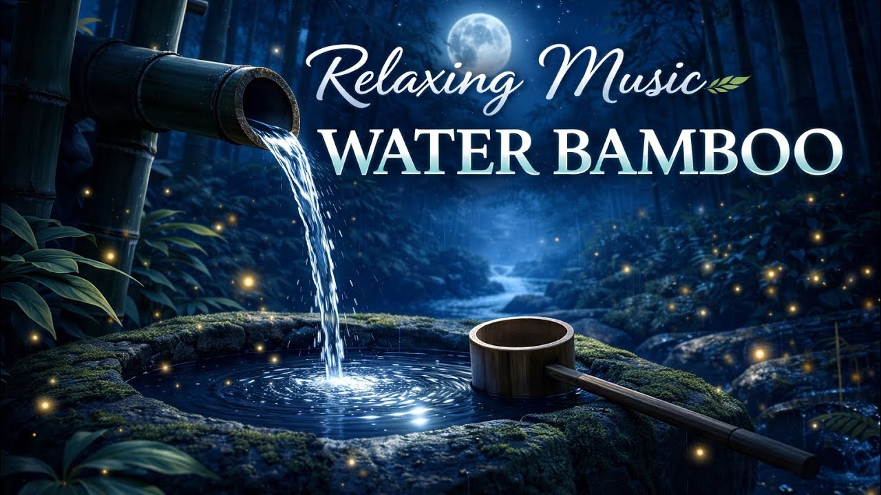 Beautiful Relaxing Sound || Stop Overthinking, Stress Relief Music || Sleep Music || Water Bamboo