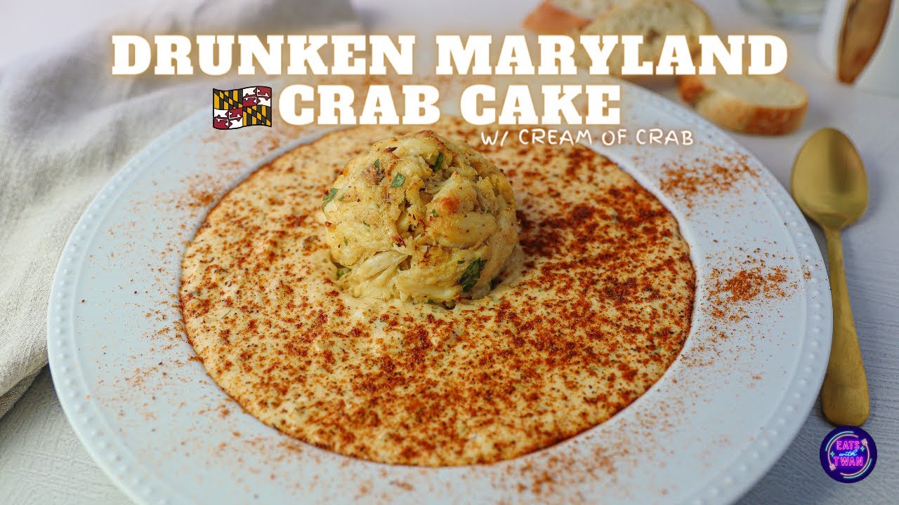 Delicious Maryland Crab Cake And Cream of Crab Soup Combo!
