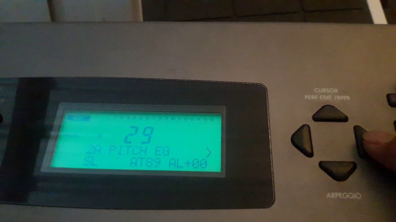 Korg  N364 la trompetas. como editarla