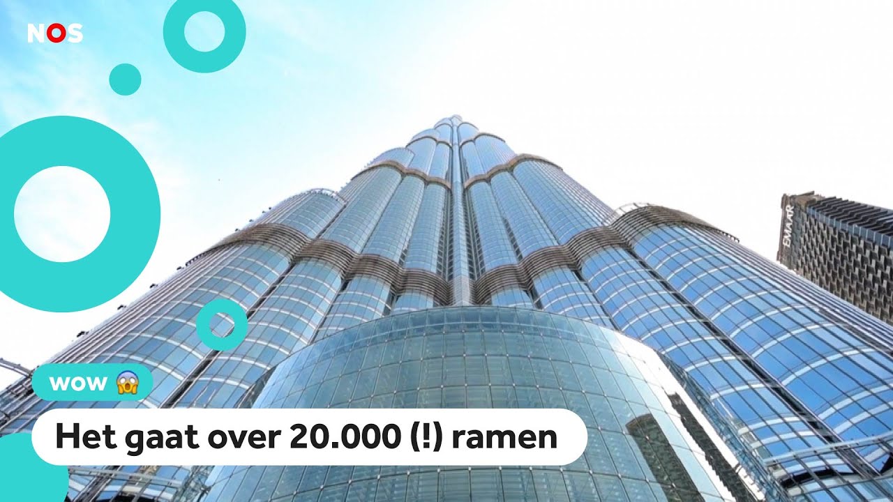 Hoe wassen ze de ramen van de Burj Khalifa?