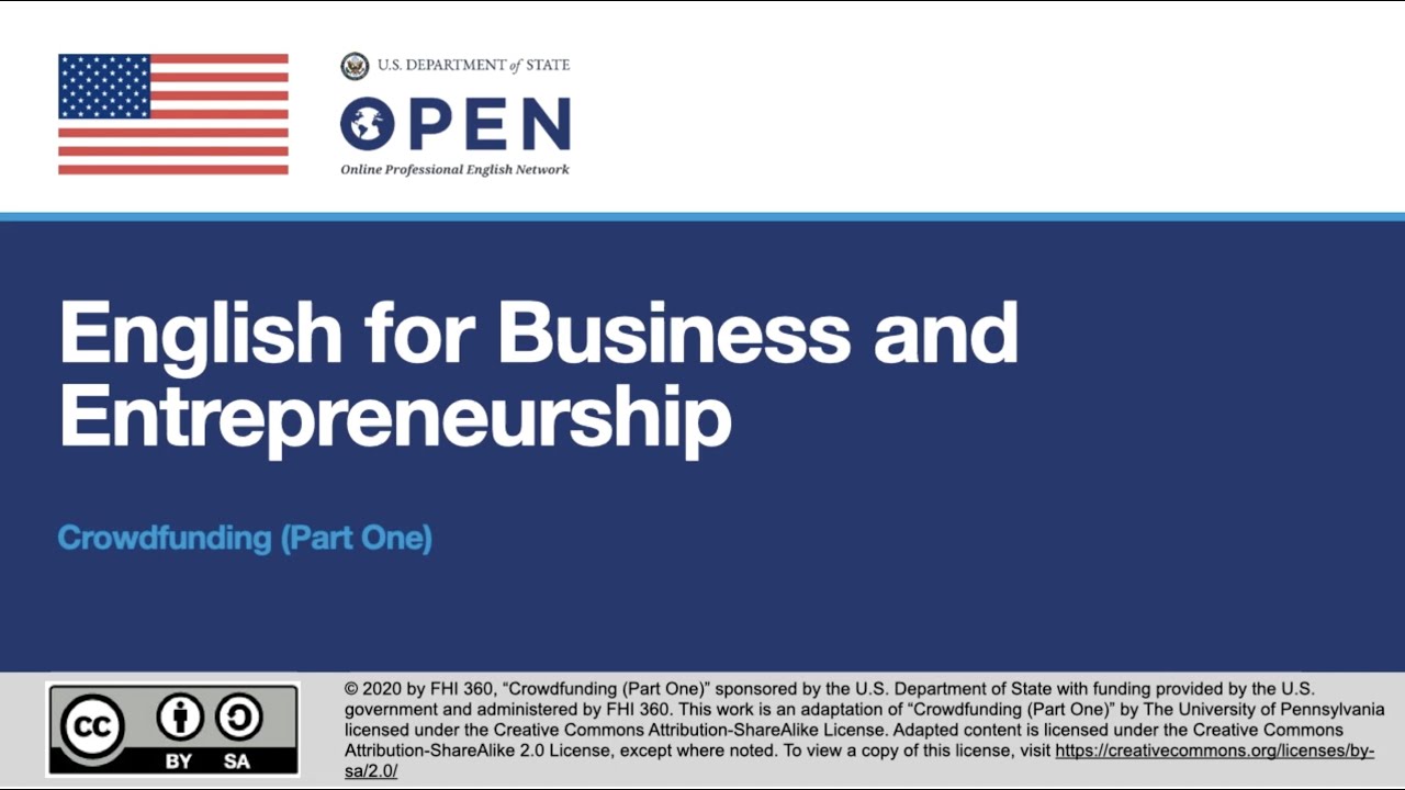 Crowdfunding - Part 1 (English for Business)