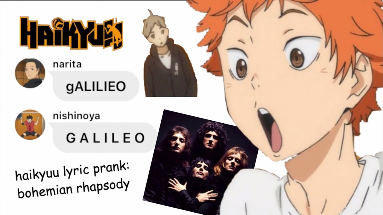 haikyuu texts⎮lyric prank: bohemian rhapsody
