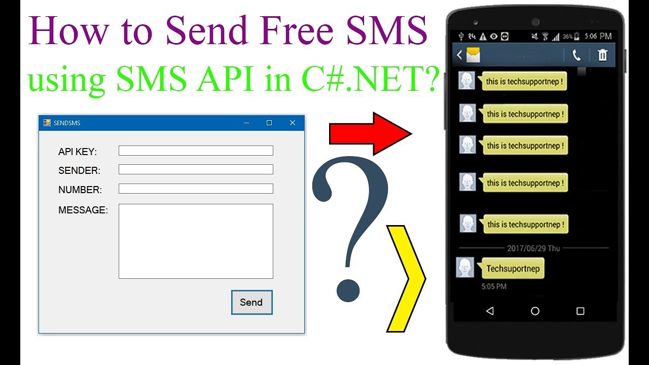 How to Send Free SMS From C#.NET using SMS API?With Source Code]