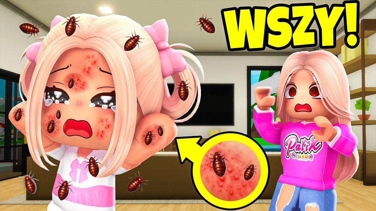 MAŁA AMI MA WSZY na BROOKHAVEN w ROBLOX! 🐛
