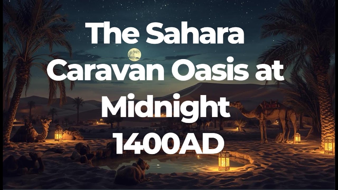 The Sahara Caravan Oasis at Midnight, 1400AD