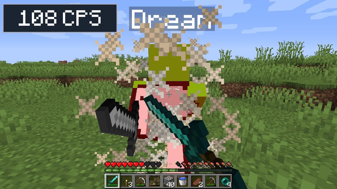 Я использовал автокликер в Minecraft 1 на 1...