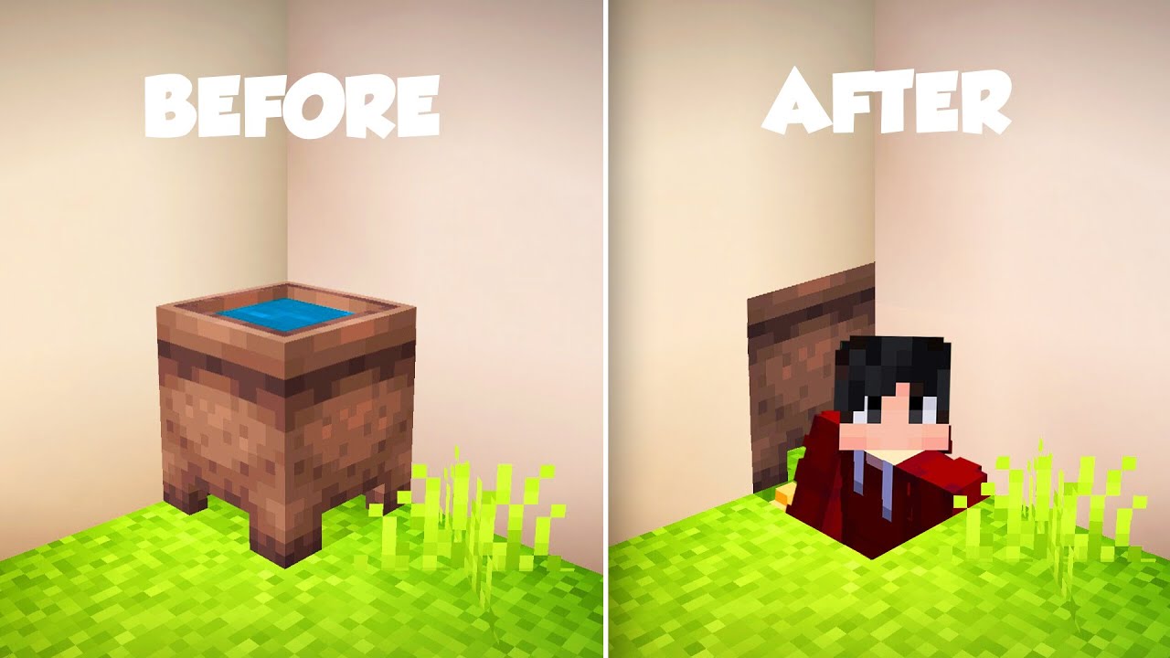 Minecraft: How to Make a Secret Base Cauldron (Redstone Tutorials)