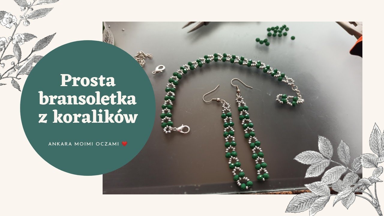 Prosta #bransoletka z koralików 🥰