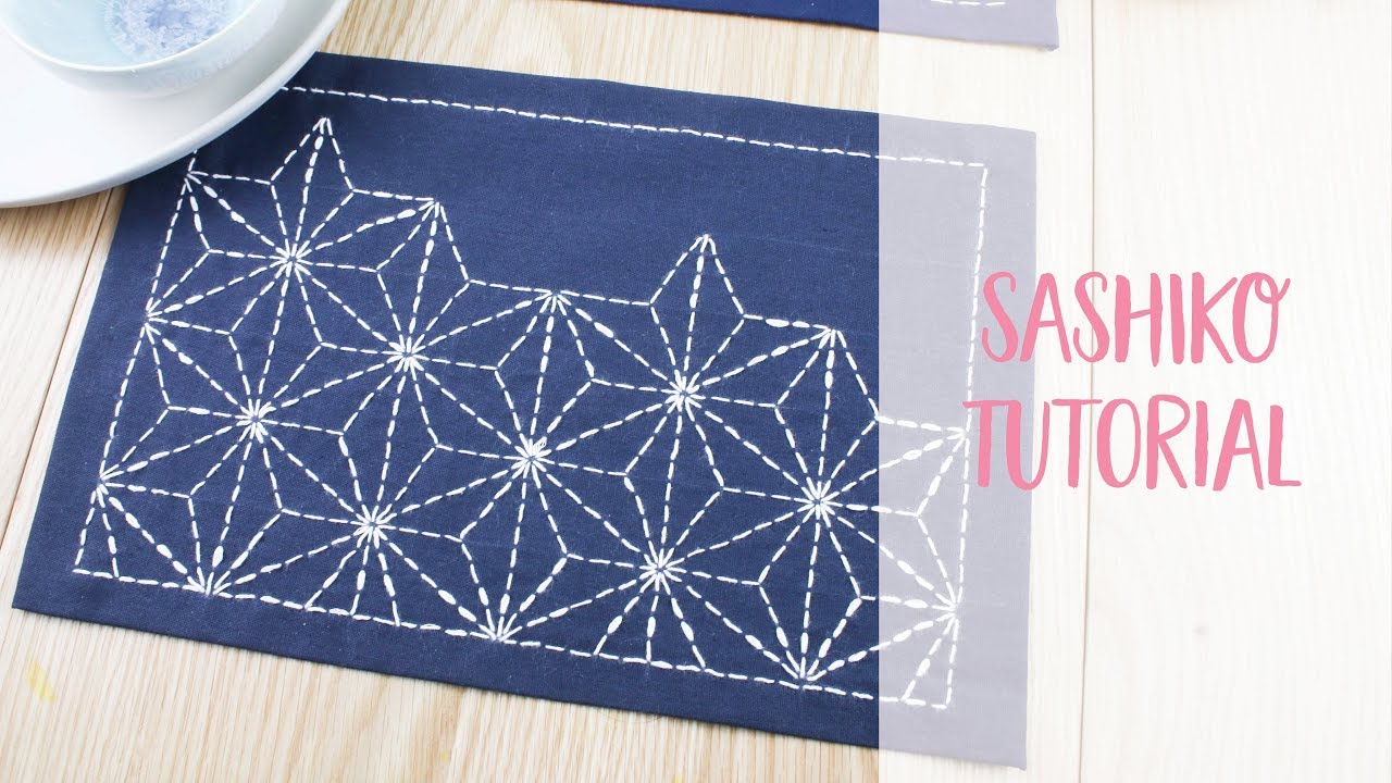 How to sew Sashiko | Japanese Embroidery DIY Tutorial | Craftiosity | Craft Kit Subscription Box