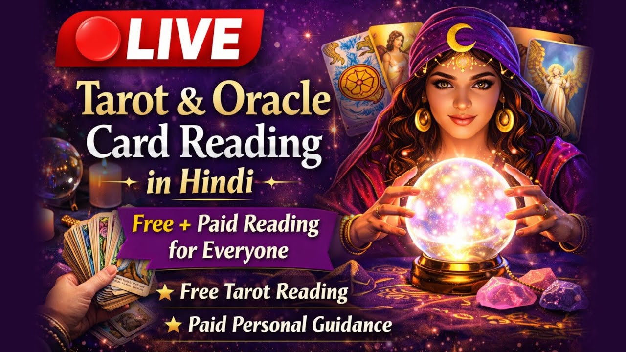 🔴 LIVE Tarot & Oracle Card Reading in Hindi | Free + Paid Reading for Everyone