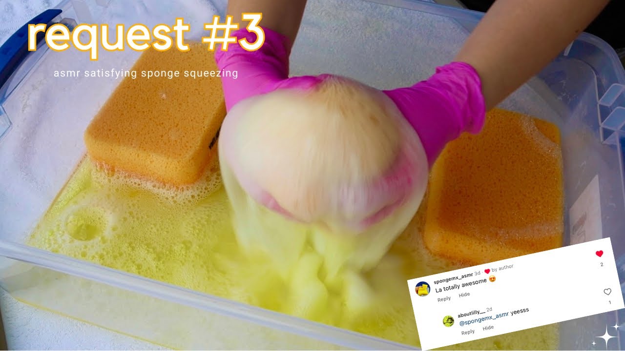 Request 3 - Oddly Satisfying Sponge Squeezing