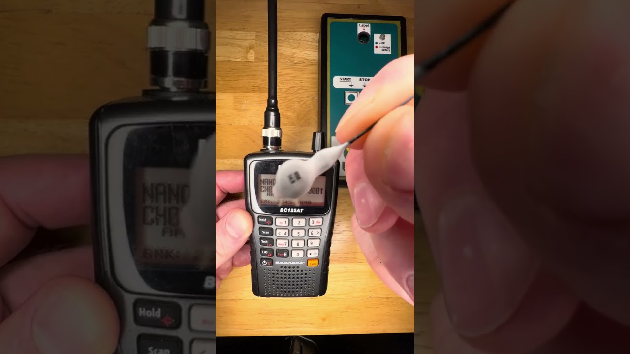 Confirming Lotek nanotag activation with the Uniden Bearcat BC125AT handheld receiver