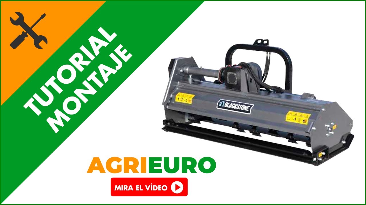 Montaje Trituradora para tractor con despl. hidráulico Blackstone BM 150 Hydro