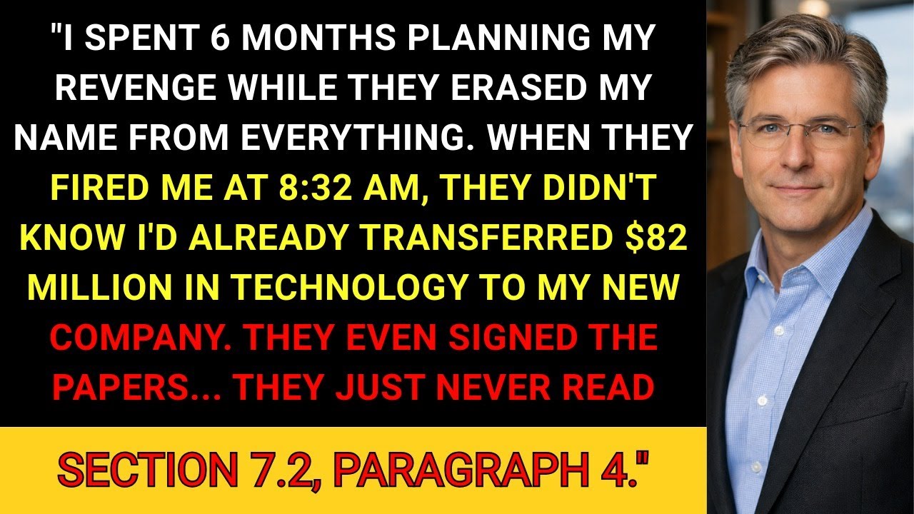 He Called Security at 8:32 AM—By 8:57, I'd Already Moved the IP to My New LLC