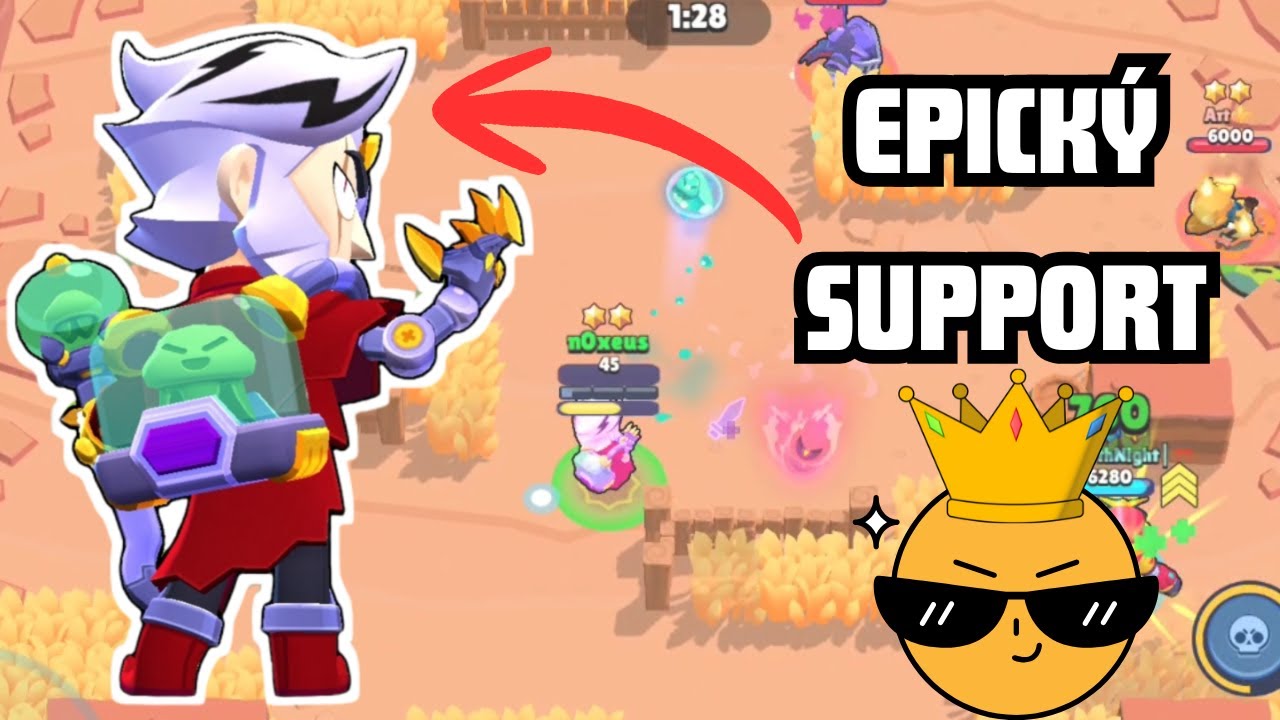 EPICKÝ SUPPORT 😎👑 - Brawl Stars