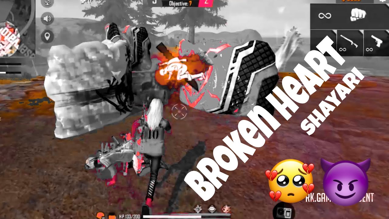 Free fire Broken Heart Status || Breakup shayri montage FF