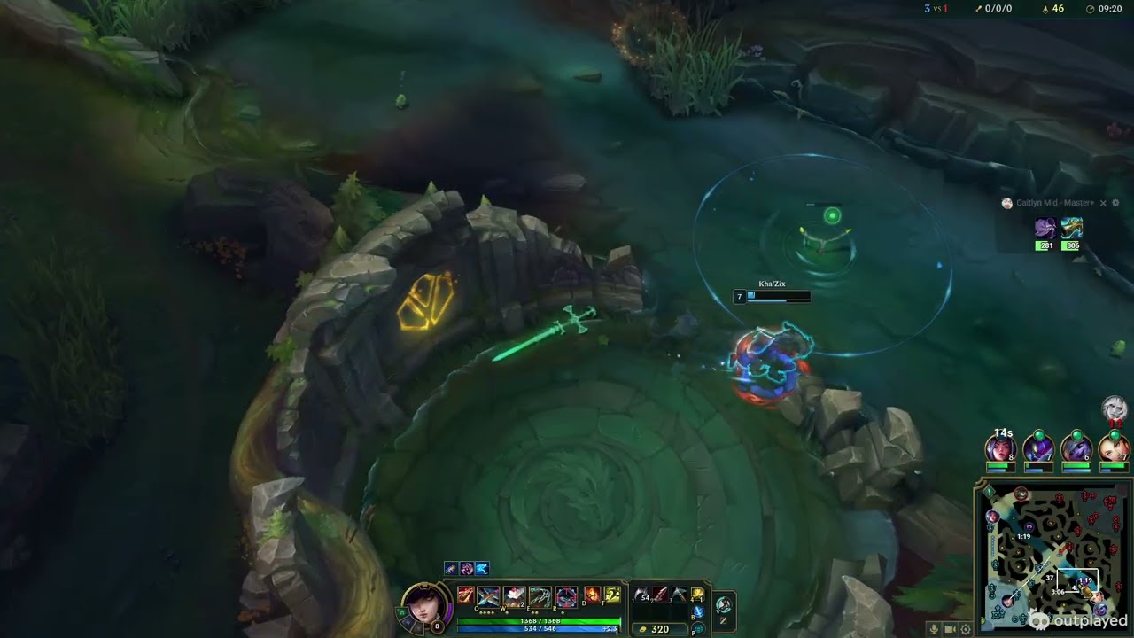 caitlyn mid lane vs diana