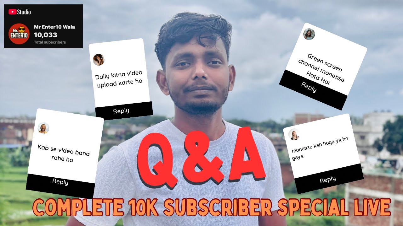 Mr Enter 10 Wala 🔥 10K Subscribers Special | Monetization, Q&A & YouTube Secrets LI