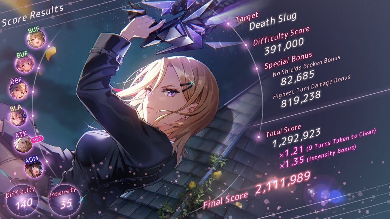 Heaven Burns Red - Score Attack 34A - From the Nightmare - 140/35 - 9T Score 2,111,989