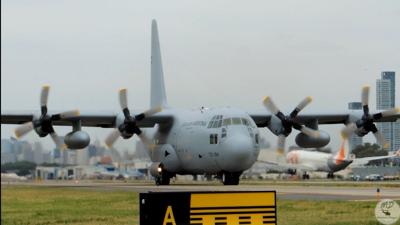 C-130H Hércules TC-64 en Aeroparque