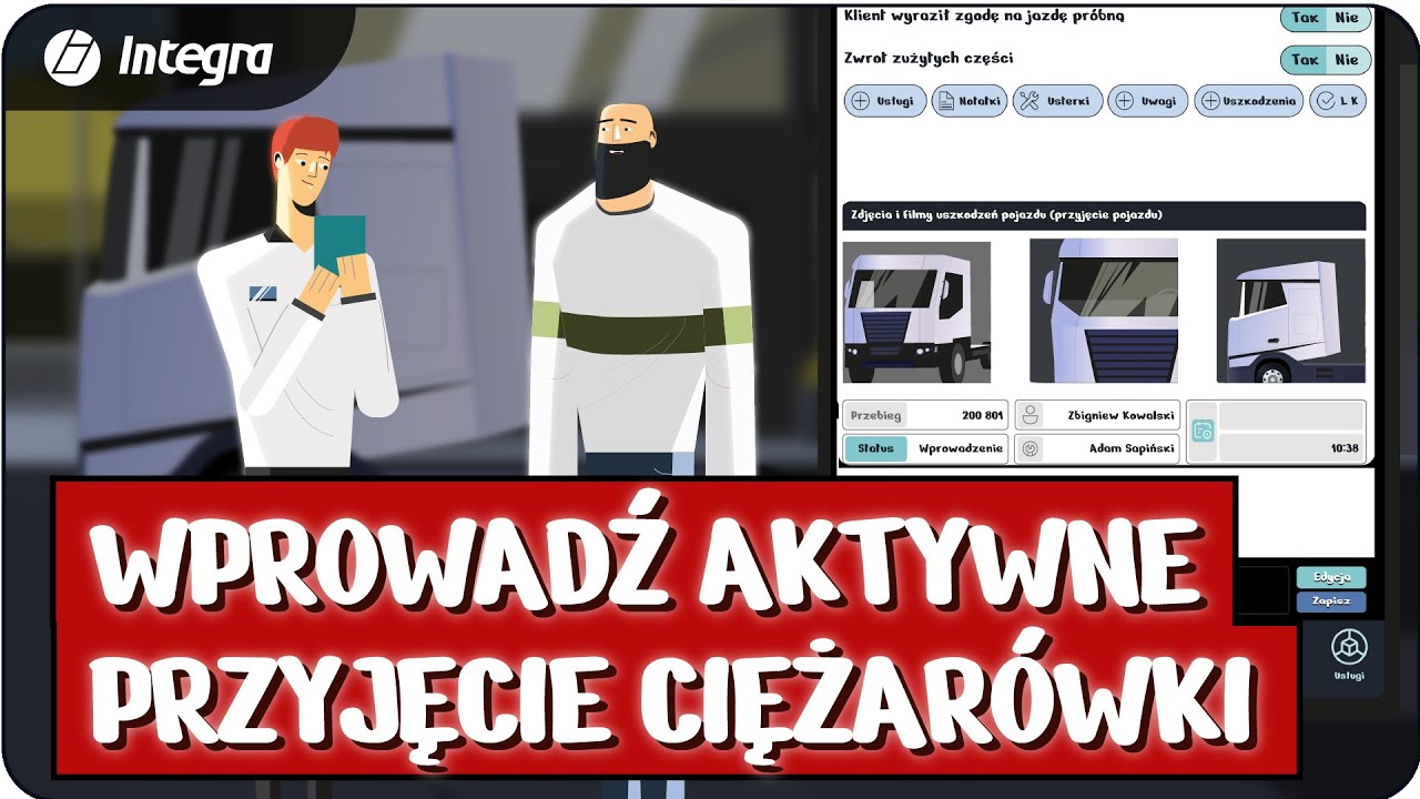 Jak usprawnić przyjęcie pojazdu do serwisu Truck? Program do serwisu samochodowego Integra