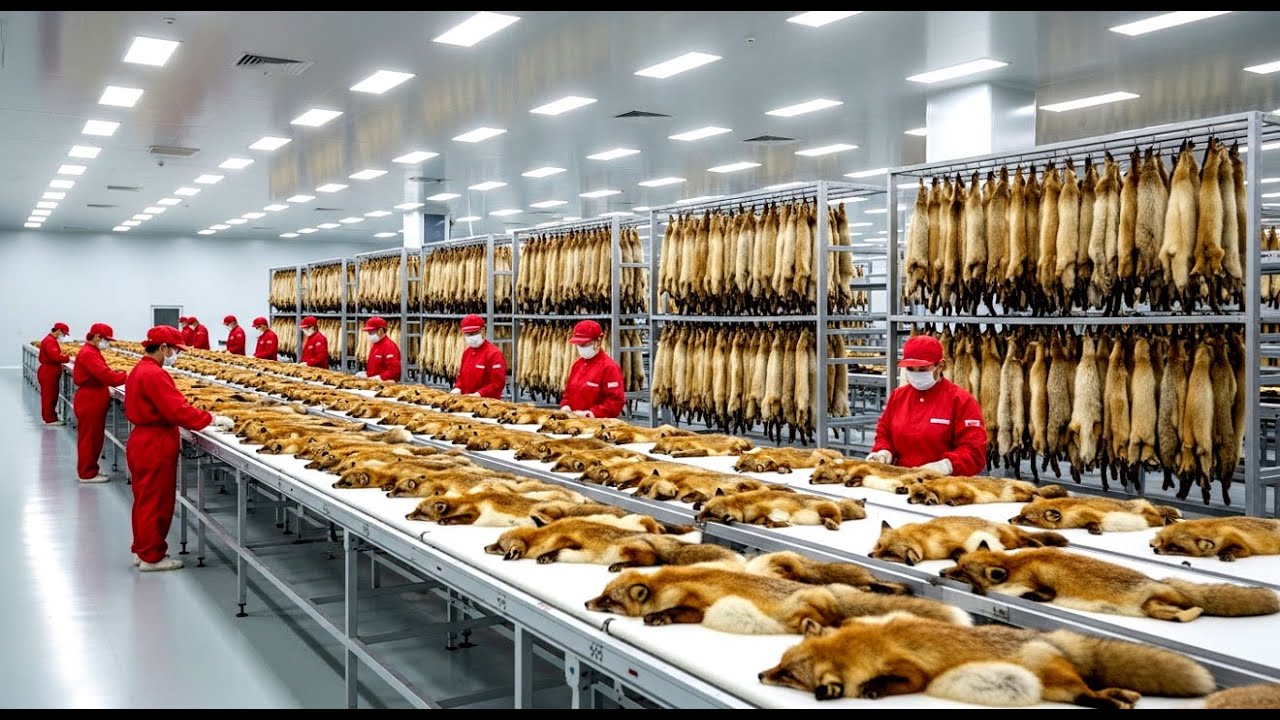 Full Process From Raising Foxes for Fur to Producing High-Quality Fox Fur Coats