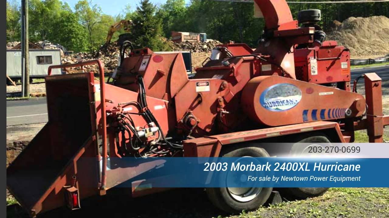 Morbark 2400xl Hurricane wood chipper by Newtown Power Equipment Connecticut