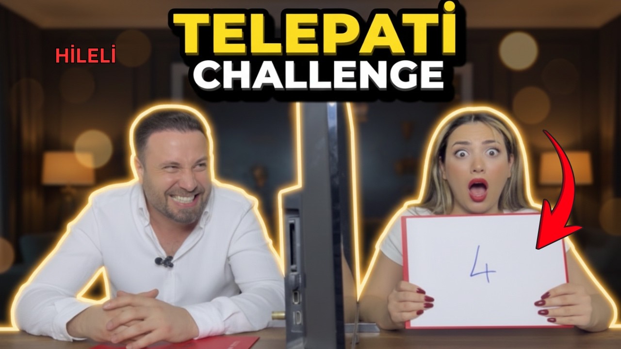 TELEPATİ CHALLENGE | Hileli !? | Eşimle Ne Kadar Aynı Düşünüyoruz Öğrendik :)