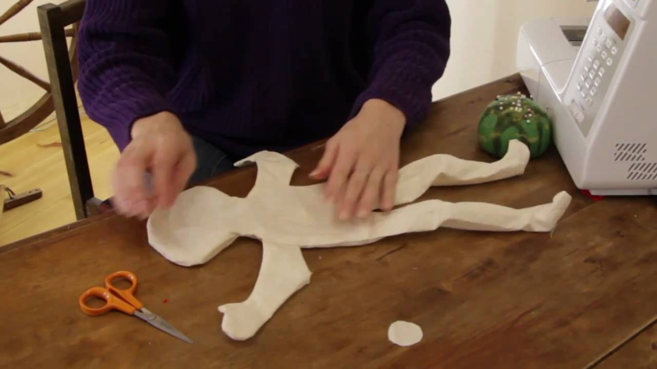 Rag Doll Making: Part 6 - Final steps before stuffing a rag doll.