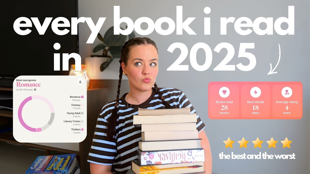 2025 Reading Wrapped ⭐️⭐️⭐️⭐️⭐️ !! Every book I read this year!! 